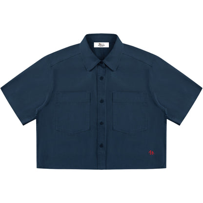 Women’s Heritage H Crop Short Sleeve Button Up Shirt