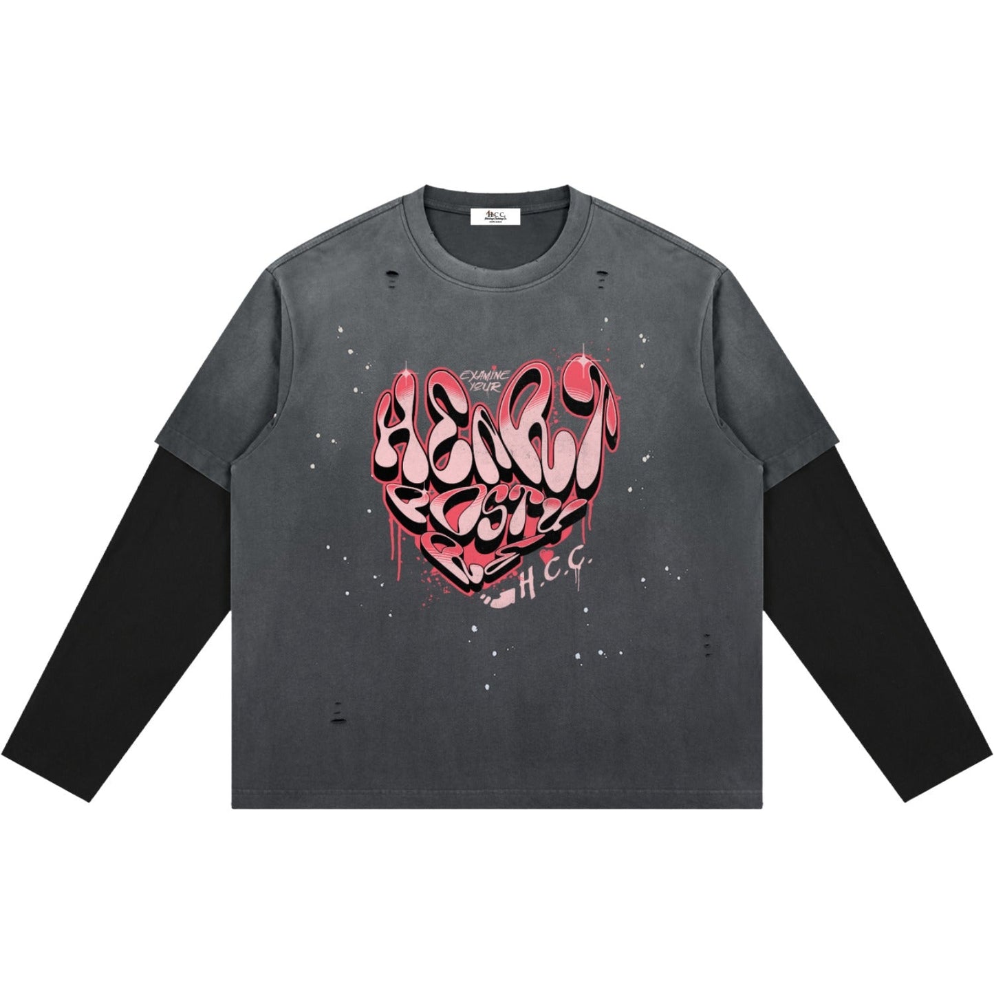 Heart Posture Women's Vintage Layered T-Shirt