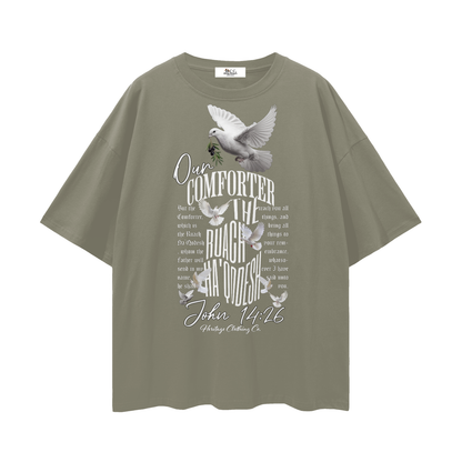 100 percent cotton t-shirt,lightweight cotton t-shirt,drop shoulder t-shirt,breathable cotton t-shirt,relaxed fit cotton t-shirt,loose fit t-shirt,cotton graphic t-shirt,israelite clothing,hebrew israelite apparel,scripture t-shirt