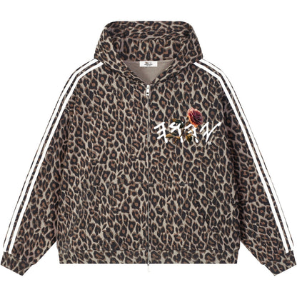 Peace Purity and Presence Paleo Women's Leopard Zip Hoodie