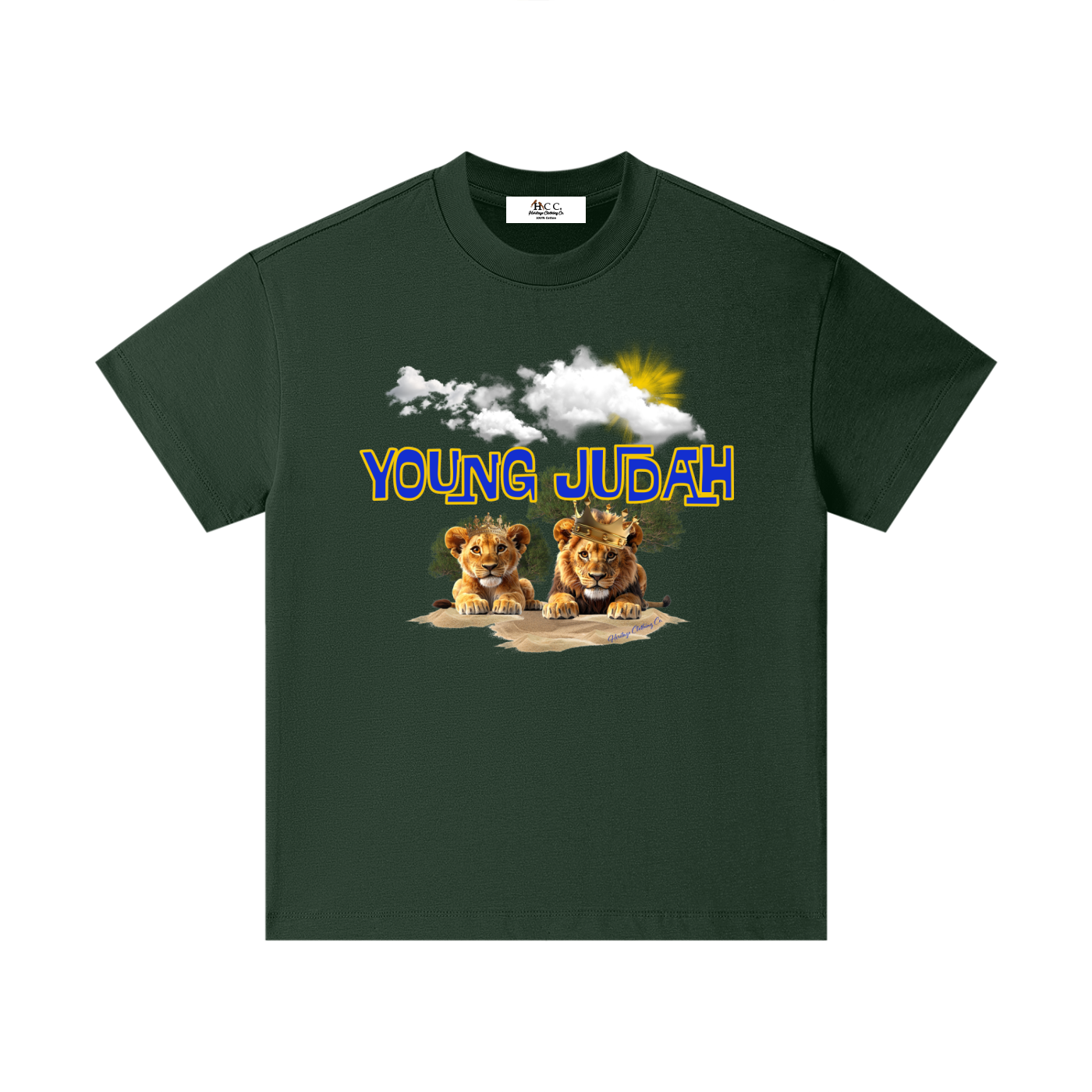 HeritageClothingCo.,heritageclothingco,Yahuah,Yahusha,100% Cotton,Young Judah,Short-Sleeve,Children,Graphic Tee,Short-Sleeves