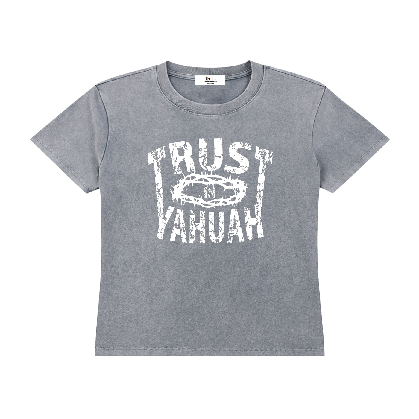 Heritage Clothing Co.,heritageclothingco,Yahuah,Yahusha,100% Cotton,Trust In Yahuah,Women's T-Shirt,Short-Sleeve T-Shirt,Graphic Tee,Cotton