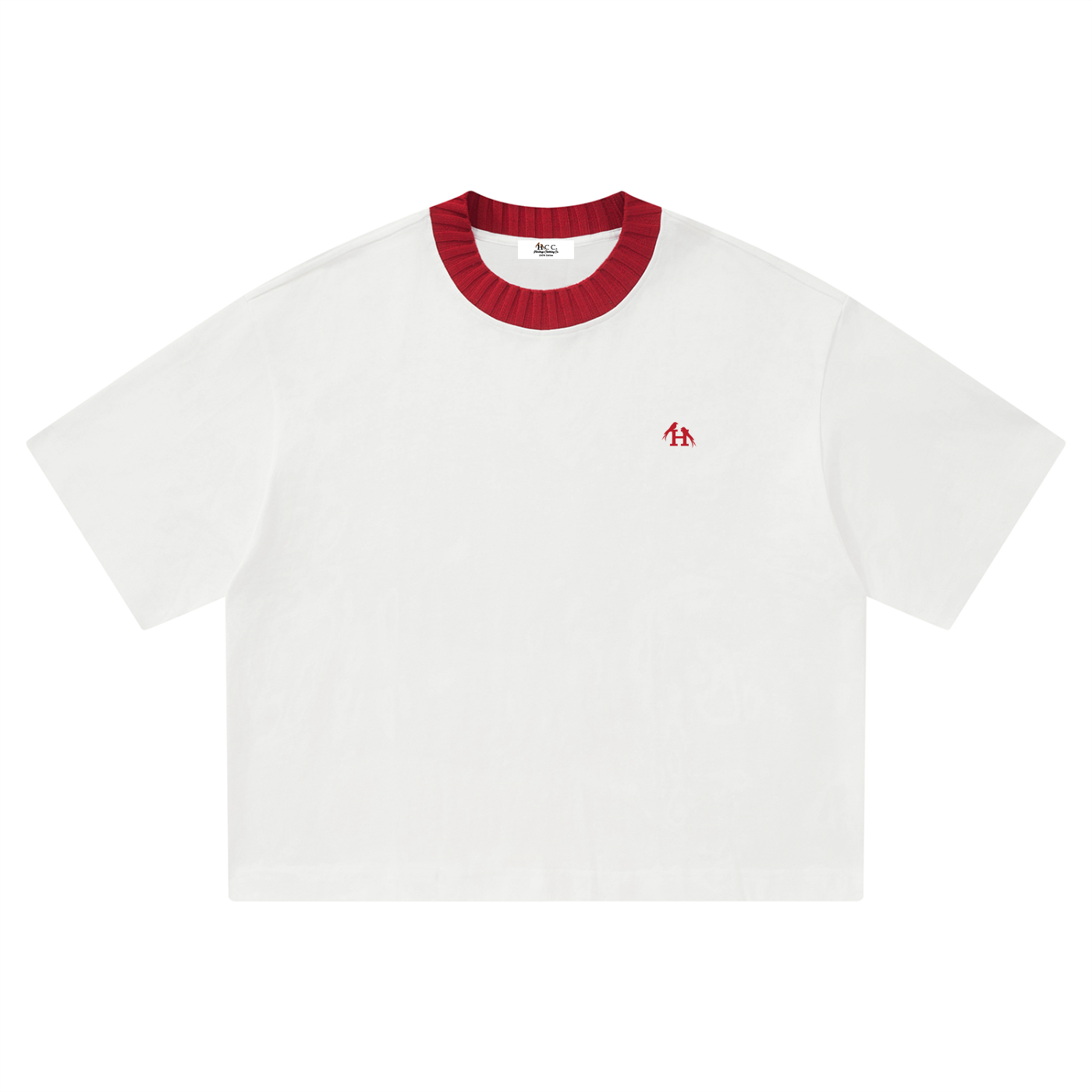 Heritage H Knitted Neck Short-Sleeve T-Shirt
