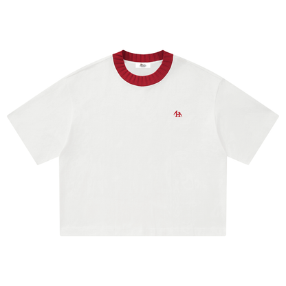 Heritage H Knitted Neck Short-Sleeve T-Shirt