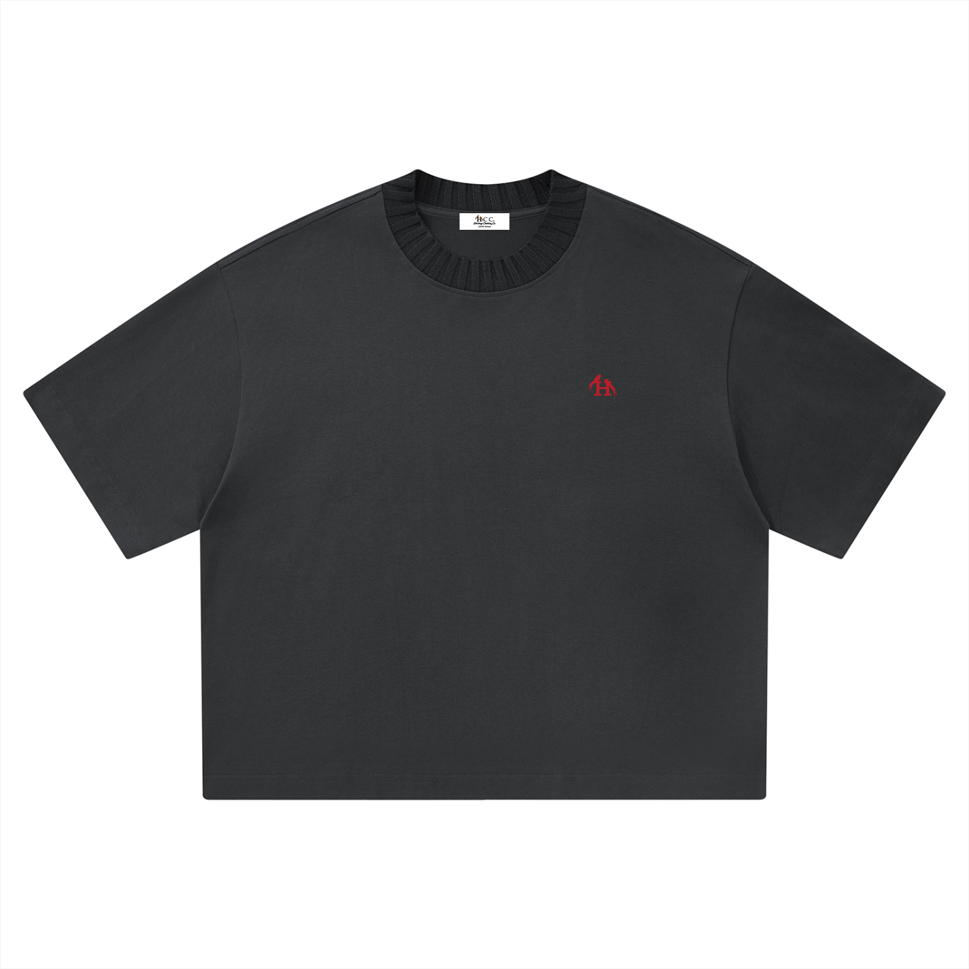 Heritage H Knitted Neck Short-Sleeve T-Shirt