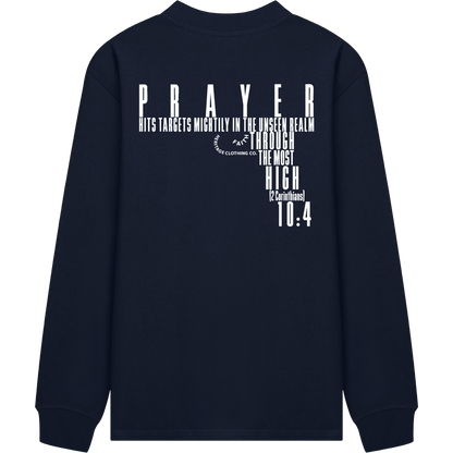 HeritageClothingCo.,heritageclothingco,Yahuah,Yahusha,100% Cotton,Long-Sleeve,Prayer Hits Targets,Graphic Tee,T-Shirt,Graphic Long-Sleeve