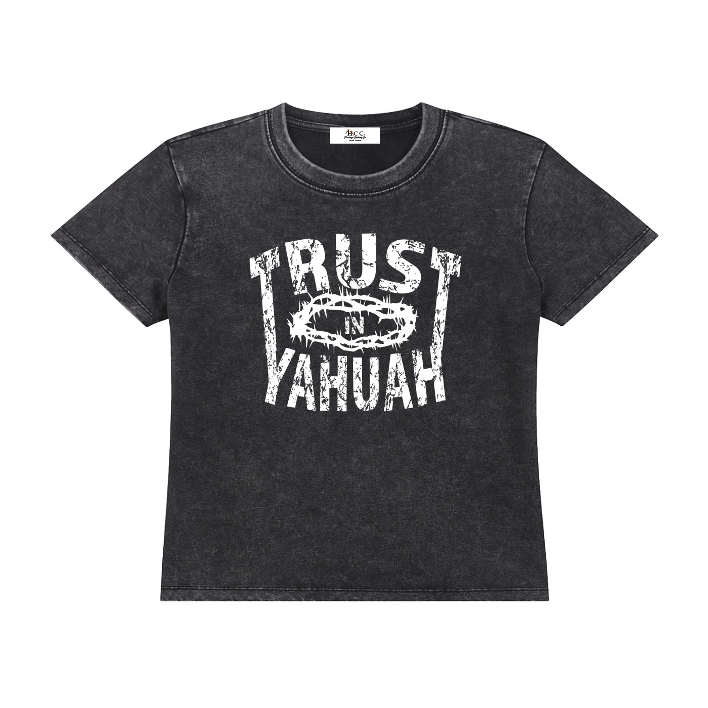 Heritage Clothing Co.,heritageclothingco,Yahuah,Yahusha,100% Cotton,Trust In Yahuah,Women's T-Shirt,Short-Sleeve T-Shirt,Graphic Tee,Cotton