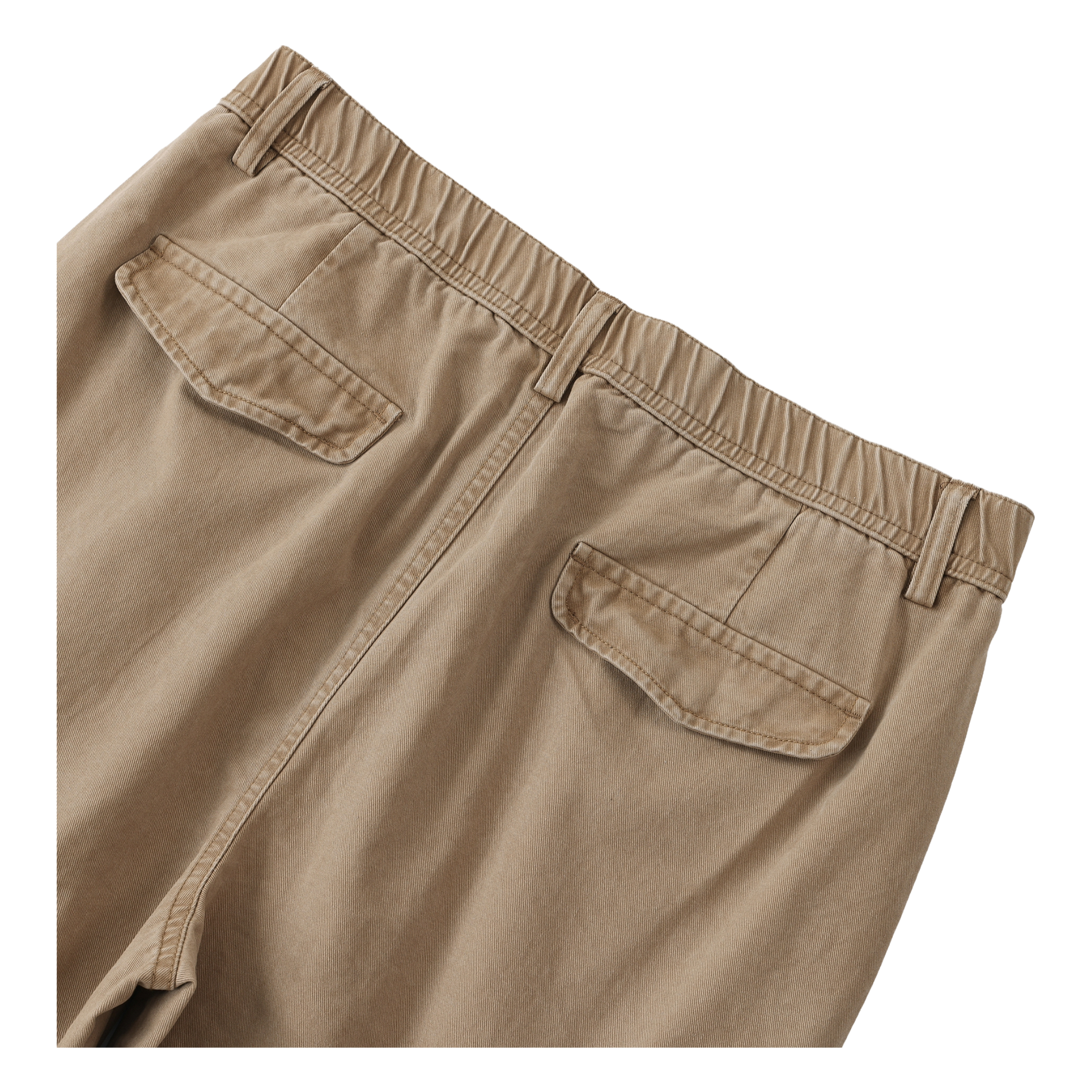 Men’s Heritage Brown, Beige Cargo Pants made from 100 percent cotton with a mid rise elastic waist and loose full length fit