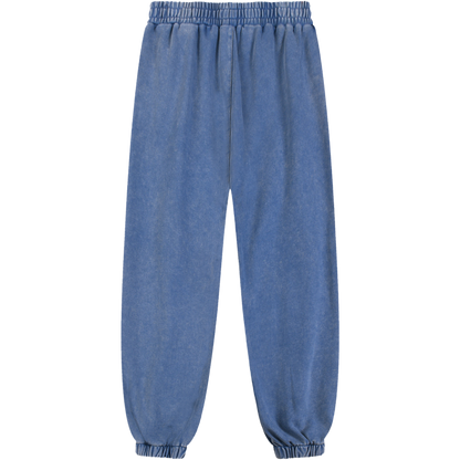 peace purity and presence women’s cotton sweatpants royal blue back view