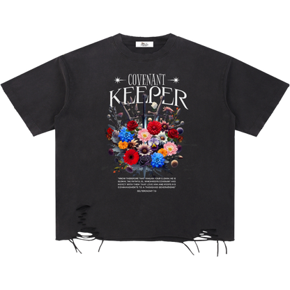 Covenant Keeper Women's Distressed Hem T-Shirt