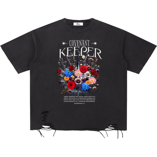 Covenant Keeper Women's Distressed Hem T-Shirt